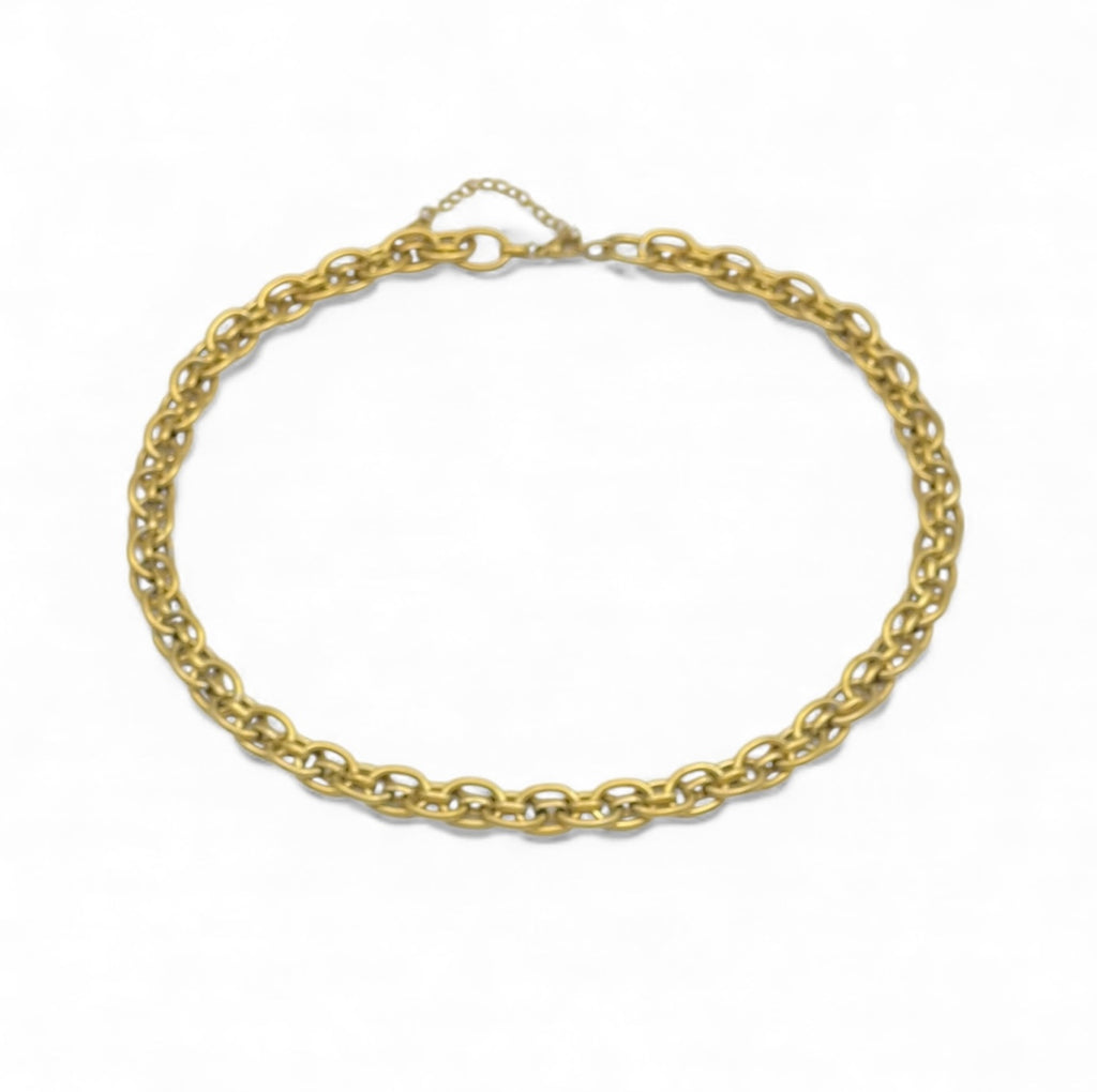 Gold Stainless Steel Chain Necklace for Women Gift Jewellery Box