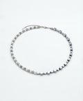 Silver White Natural Stone Necklace | Silver Steel Jewelry for Women