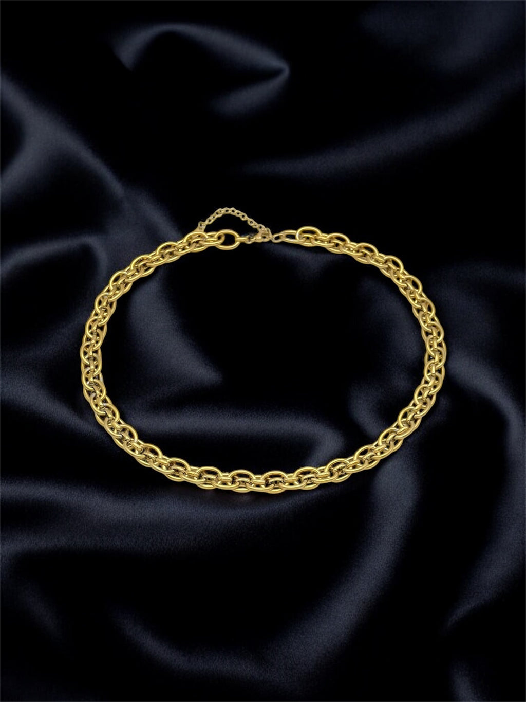 Gold Stainless Steel Chain Necklace for Women Gift Jewellery Box